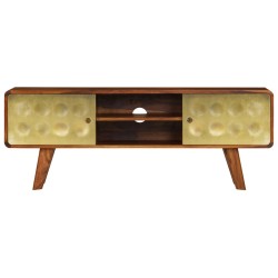 vidaXL Mueble para TV de madera maciza de sheesham 120x30x40 cm