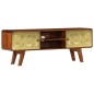 vidaXL Mueble para TV de madera maciza de sheesham 120x30x40 cm