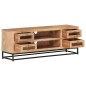 vidaXL Mueble de TV de madera maciza de acacia 110x30x40 cm 
