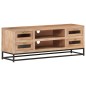 vidaXL Mueble de TV de madera maciza de acacia 110x30x40 cm 