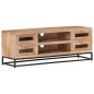 vidaXL Mueble de TV de madera maciza de acacia 110x30x40 cm 
