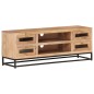 vidaXL Mueble de TV de madera maciza de acacia 110x30x40 cm 