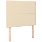 vidaXL Cabeceros 2 unidades de tela color crema 90x5x78/88 cm vidaXL Cabeceros 2 unidades de tela color crema 90x5x78/88 cm