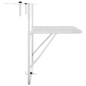 vidaXL Mesa de balcón acero blanca 60x40 cm vidaXL Mesa de balcón acero blanca 60x40 cm