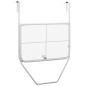 vidaXL Mesa de balcón acero blanca 60x40 cm vidaXL Mesa de balcón acero blanca 60x40 cm