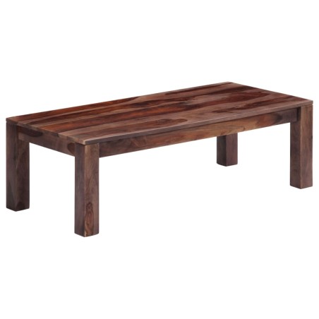 vidaXL Mesa de centro 110x50x35 cm madera maciza de sheesham gris