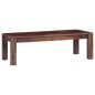 vidaXL Mesa de centro 110x50x35 cm madera maciza de sheesham gris