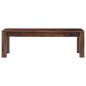 vidaXL Mesa de centro 110x50x35 cm madera maciza de sheesham gris