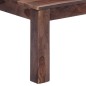 vidaXL Mesa de centro 110x50x35 cm madera maciza de sheesham gris