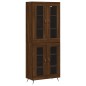 vidaXL Aparador alto madera contrachapada marrón roble 69,5x34x180 cm vidaXL Aparador alto madera contrachapada marrón roble 69,5x34x180 cm