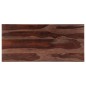 vidaXL Mesa de centro 110x50x35 cm madera maciza de sheesham gris