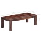 vidaXL Mesa de centro 110x50x35 cm madera maciza de sheesham gris
