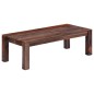 vidaXL Mesa de centro 110x50x35 cm madera maciza de sheesham gris
