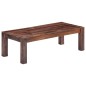 vidaXL Mesa de centro 110x50x35 cm madera maciza de sheesham gris