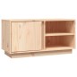 vidaXL Mueble de TV de madera maciza de pino 80x35x40,5 cm