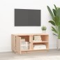 vidaXL Mueble de TV de madera maciza de pino 80x35x40,5 cm