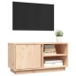 vidaXL Mueble de TV de madera maciza de pino 80x35x40,5 cm