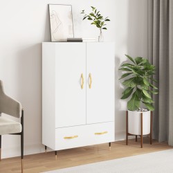 vidaXL Aparador alto madera de ingeniería blanco 69,5x31x115 cm
