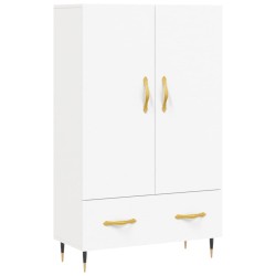 vidaXL Aparador alto madera de ingeniería blanco 69,5x31x115 cm