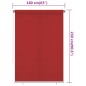 vidaXL Persiana enrollable de jardín HDPE rojo 160x230 cm vidaXL Persiana enrollable de jardín HDPE rojo 160x230 cm