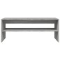 vidaXL Mesa de centro madera contrachapada gris Sonoma 100x40x40 cm