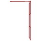 vidaXL Mampara puerta de ducha vidrio transparente ESG rojo 90x195 cm vidaXL Mampara puerta de ducha vidrio transparente ESG rojo 90x195 cm