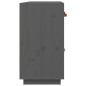vidaXL Aparador de madera maciza de pino gris 98,5x40x75 cm vidaXL Aparador de madera maciza de pino gris 98,5x40x75 cm
