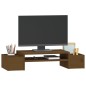 vidaXL Soporte de monitor madera maciza pino marrón miel 70x27,5x15 cm vidaXL Soporte de monitor madera maciza pino marrón miel 70x27,5x15 cm