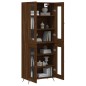 vidaXL Aparador alto madera contrachapada marrón roble 69,5x34x180 cm vidaXL Aparador alto madera contrachapada marrón roble 69,5x34x180 cm