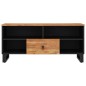 vidaXL Mueble de TV madera acacia y madera contrachapada 100x33x46 cm vidaXL Mueble de TV madera acacia y madera contrachapada 100x33x46 cm