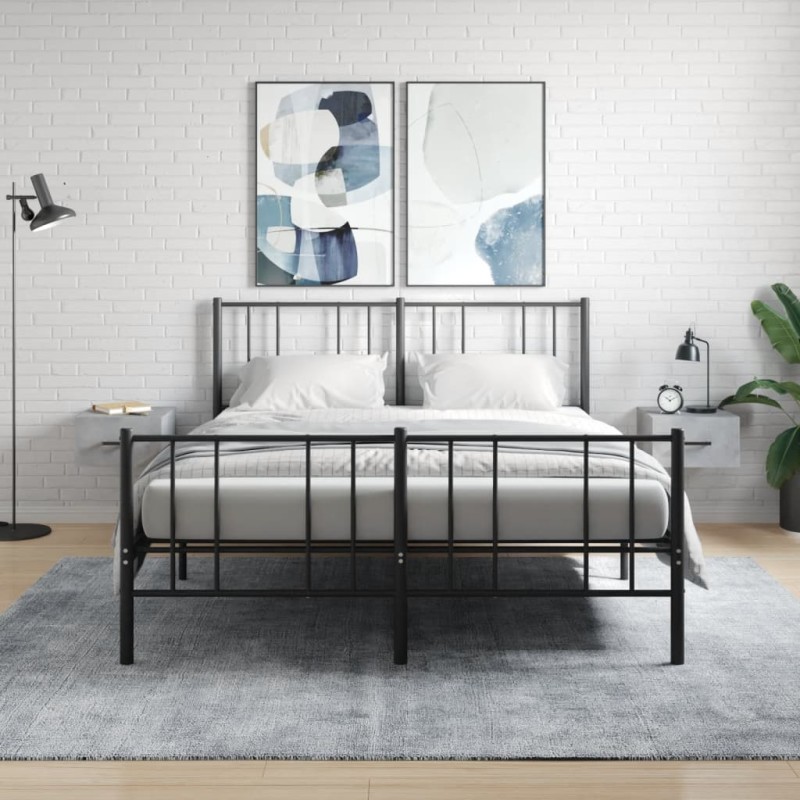 vidaXL Mesitas de noche de pared 2 uds color gris hormigón 35x35x20 cm vidaXL Mesitas de noche de pared 2 uds color gris hormigón 35x35x20 cm