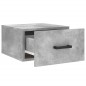 vidaXL Mesitas de noche de pared 2 uds color gris hormigón 35x35x20 cm vidaXL Mesitas de noche de pared 2 uds color gris hormigón 35x35x20 cm