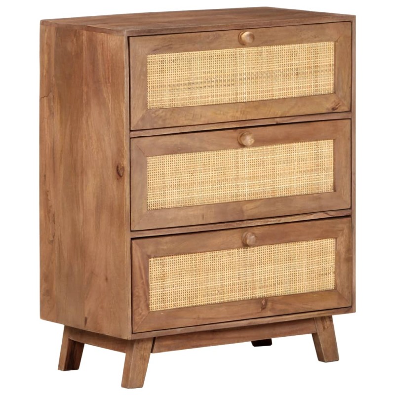 vidaXL Aparador de madera maciza de mango 61x35x76 cm vidaXL Aparador de madera maciza de mango 61x35x76 cm