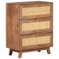 vidaXL Aparador de madera maciza de mango 61x35x76 cm vidaXL Aparador de madera maciza de mango 61x35x76 cm