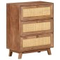 vidaXL Aparador de madera maciza de mango 61x35x76 cm vidaXL Aparador de madera maciza de mango 61x35x76 cm