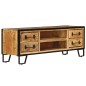 vidaXL Mueble para la TV con cajones madera mango maciza 120x30x40 cm 