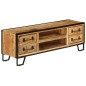 vidaXL Mueble para la TV con cajones madera mango maciza 120x30x40 cm 
