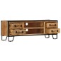 vidaXL Mueble para la TV con cajones madera mango maciza 120x30x40 cm 