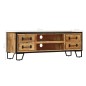vidaXL Mueble para la TV con cajones madera mango maciza 120x30x40 cm 