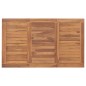 vidaXL Mesa de comedor de jardín madera maciza de teca 150x90x75 cm