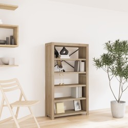 vidaXL Estantería de 5 nieveles madera maciza de acacia 80x30x140 cm