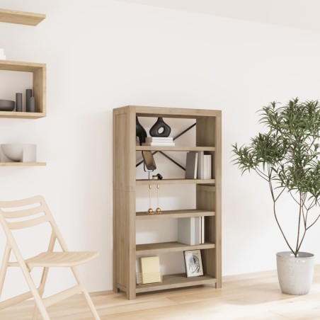 vidaXL Estantería de 5 nieveles madera maciza de acacia 80x30x140 cm
