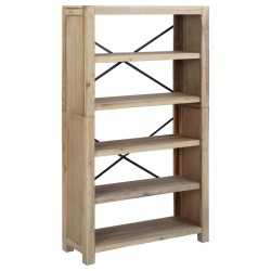 vidaXL Estantería de 5 nieveles madera maciza de acacia 80x30x140 cm