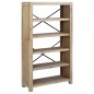 vidaXL Estantería de 5 nieveles madera maciza de acacia 80x30x140 cm vidaXL Estantería de 5 nieveles madera maciza de acacia 80x30x140 cm