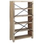 vidaXL Estantería de 5 nieveles madera maciza de acacia 80x30x140 cm vidaXL Estantería de 5 nieveles madera maciza de acacia 80x30x140 cm