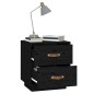 vidaXL Mesitas de noche 2 uds madera maciza de pino negro 40x34x45 cm vidaXL Mesitas de noche 2 uds madera maciza de pino negro 40x34x45 cm