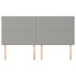 vidaXL Cabeceros 4 unidades de tela gris claro 80x5x78/88 cm vidaXL Cabeceros 4 unidades de tela gris claro 80x5x78/88 cm