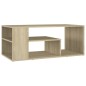 vidaXL Mesa de centro madera contrachapada roble Sonoma 100x50x40 cm vidaXL Mesa de centro madera contrachapada roble Sonoma 100x50x40 cm