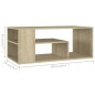 vidaXL Mesa de centro madera contrachapada roble Sonoma 100x50x40 cm vidaXL Mesa de centro madera contrachapada roble Sonoma 100x50x40 cm