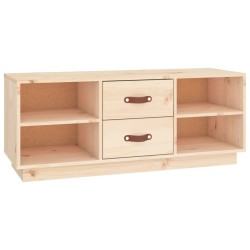 vidaXL Mueble de TV de madera maciza de pino 100x34x40 cm